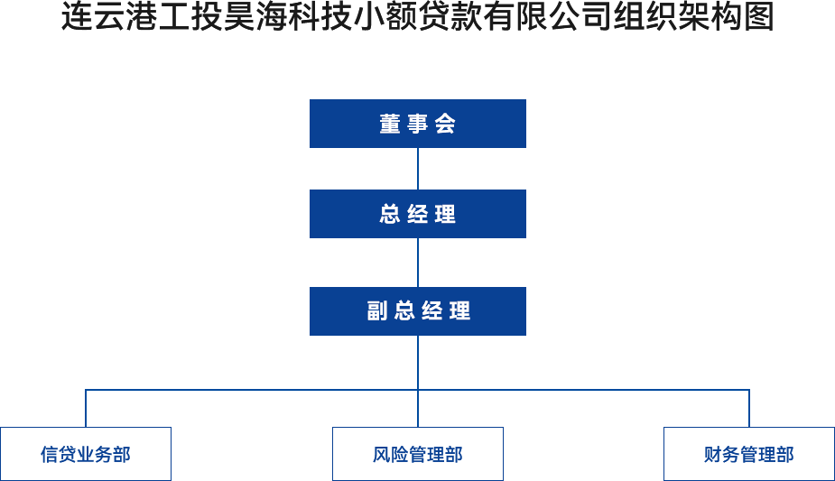 金融板塊-連云港工投昊海科技小額貸款有限公司組織架構圖